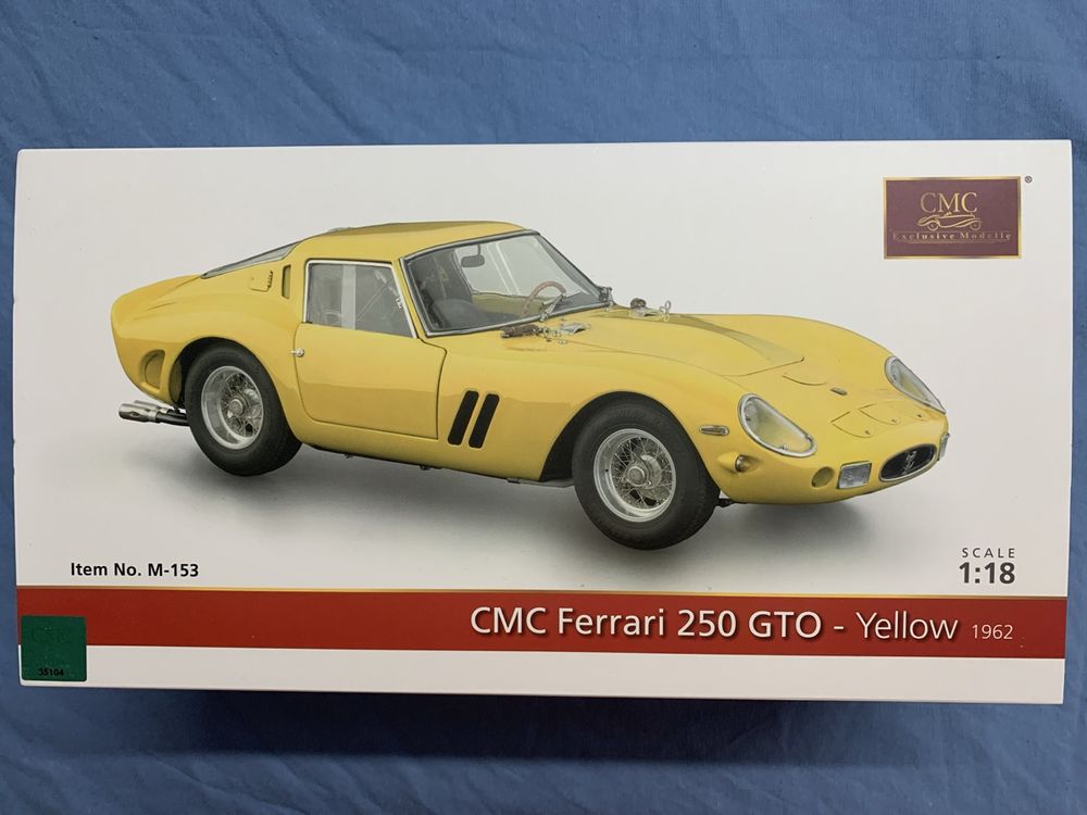 Ferrari 250 GTO Yellow 1:18 CMC (Nuovo e nell'imballaggio