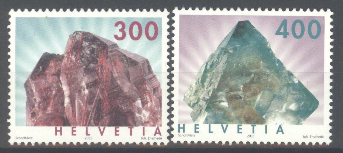 Tutti i francobolli: 2003, Dauermarken Mineralien ** – Usato da Willisau venduto da Vollstempel