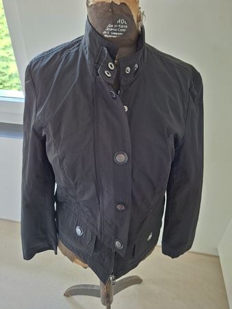 Schwarze Damenjacke im Military-Stil, Gr. 36, schwarz neu