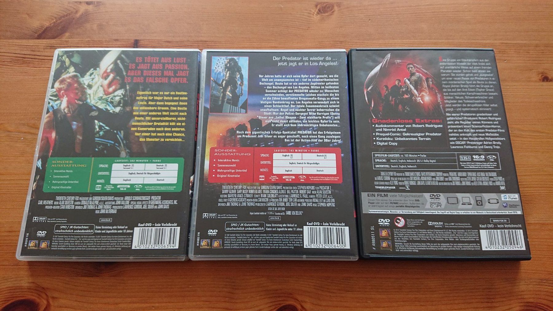 Alle DVDs: ALIEN LEGACY 1 - 4 PREDATOR 1 - 3 ALIEN VS PREDATOR 1&2 DVD – Gebraucht aus Wilderswil von Exebub 7