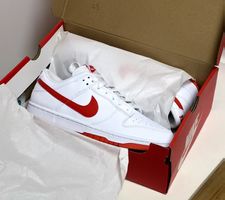 Nike Dunk Low Sneaker weiss rot Grösse 43 neu in Box