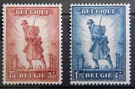 Belgien Kat. 342-343 * 1932 Kat. 150 Euro