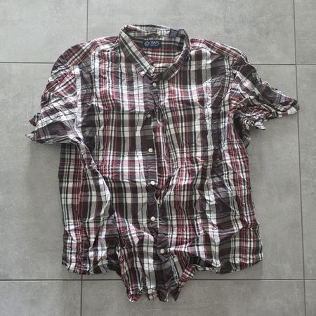 Chaps short sleeve checked shirt size XL good condition