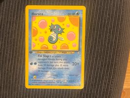 Pokemon Horsea 1.Edition Non Holo Neo Genesis