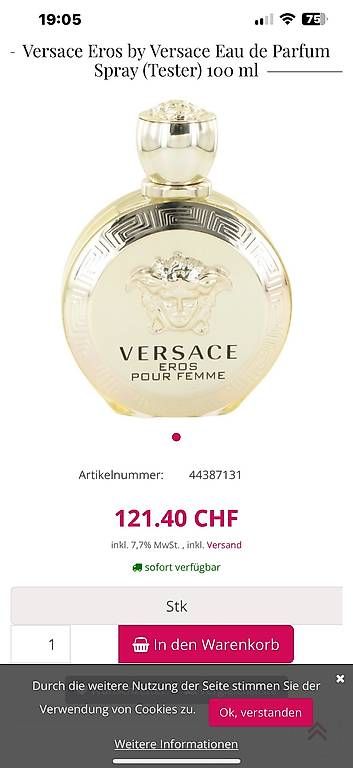 Versace Parfum & Eau de Toilette: NEUWERTIG***VERSACE ORIG. PARFUM***TOP GESCHENK*** – Neu (gemäss Beschreibung) aus Zürich von Ceca52 1