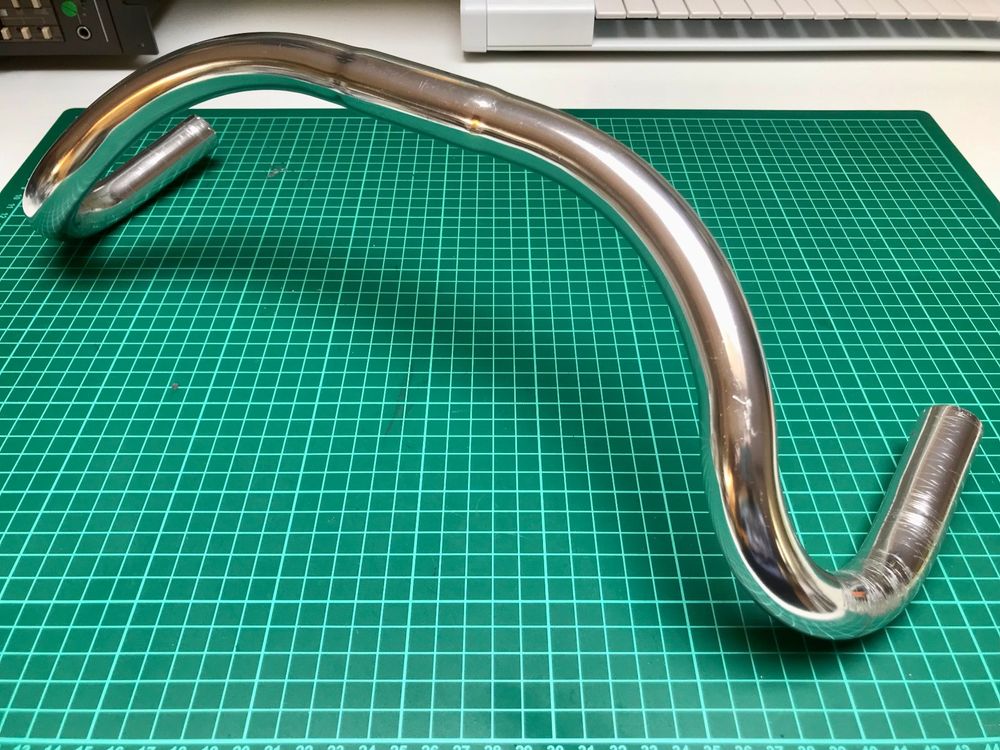 Guidon de route 25.4mm, Alliage, Argent, Largeur 42cm