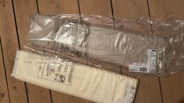 Futtertaft Stoffe 2x 6m Acetat ecru/natur neu