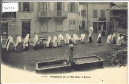 Procession de la Fete Dieu a Salvan