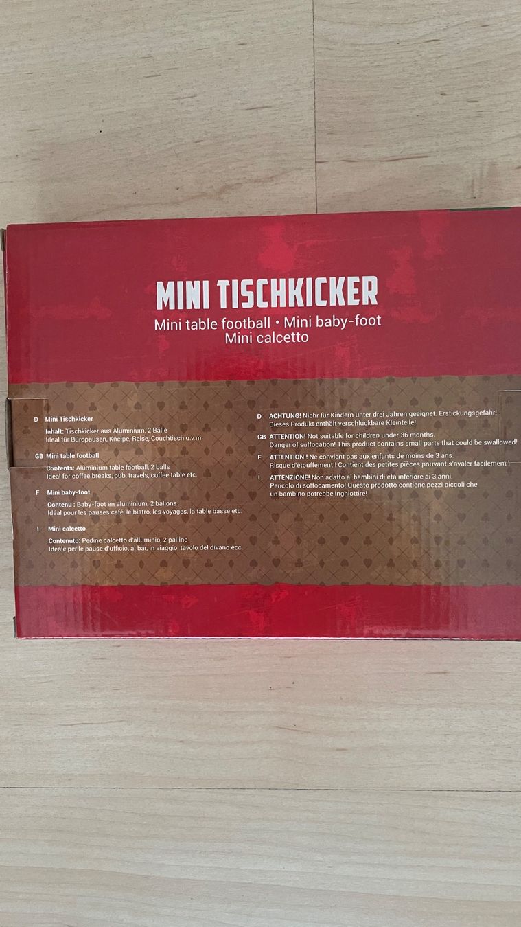 Giochi: Mini Tischfussball – Nuovo (secondo la descrizione) da Wetzikon ZH venduto da Schrungus 1