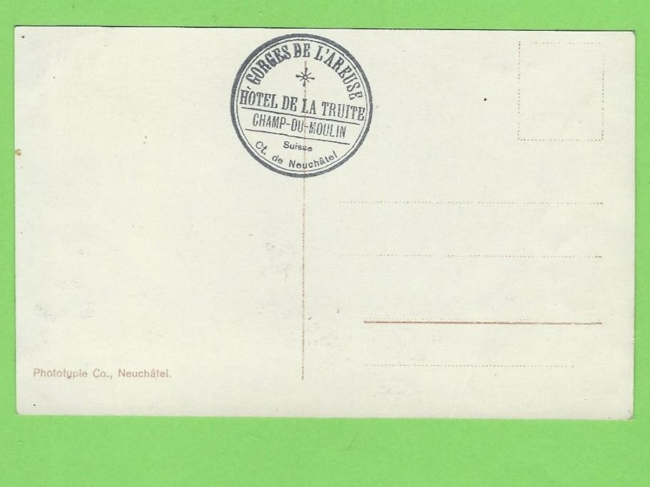 Cartoline postali: Gorges de l' Areuse Saut de Brot – Nuovo (secondo la descrizione) da Zürich venduto da t24_de 1