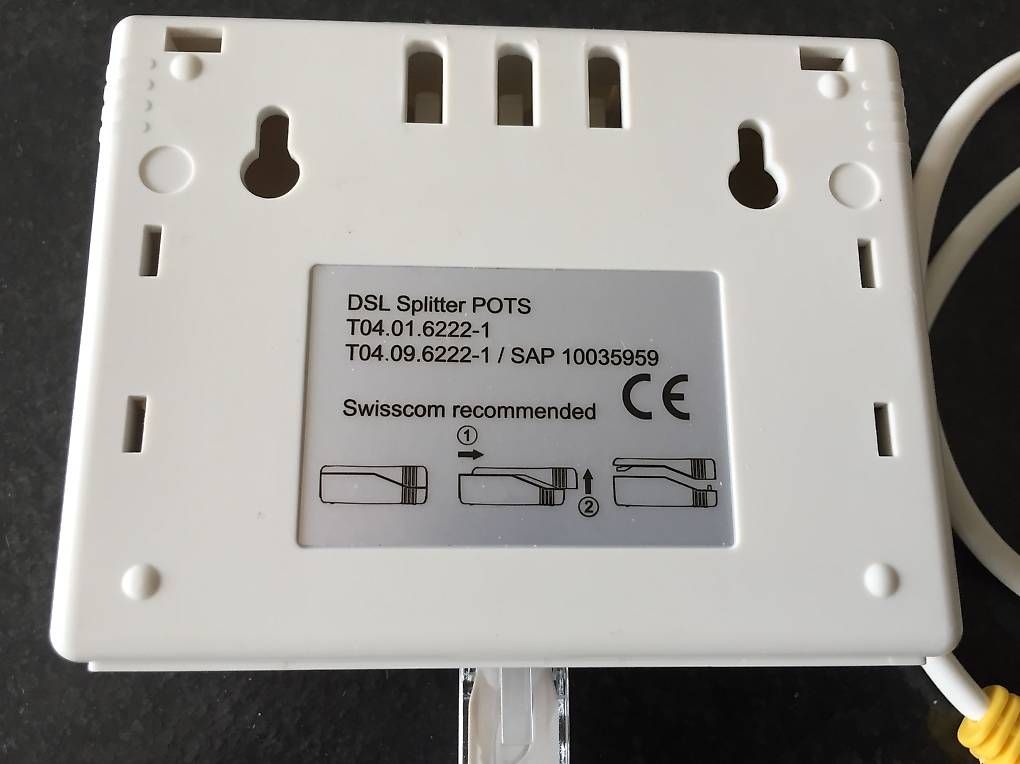 Unità & Adattatore: DSL Splitter POTS – Usato da Niederrohrdorf venduto da S056 3