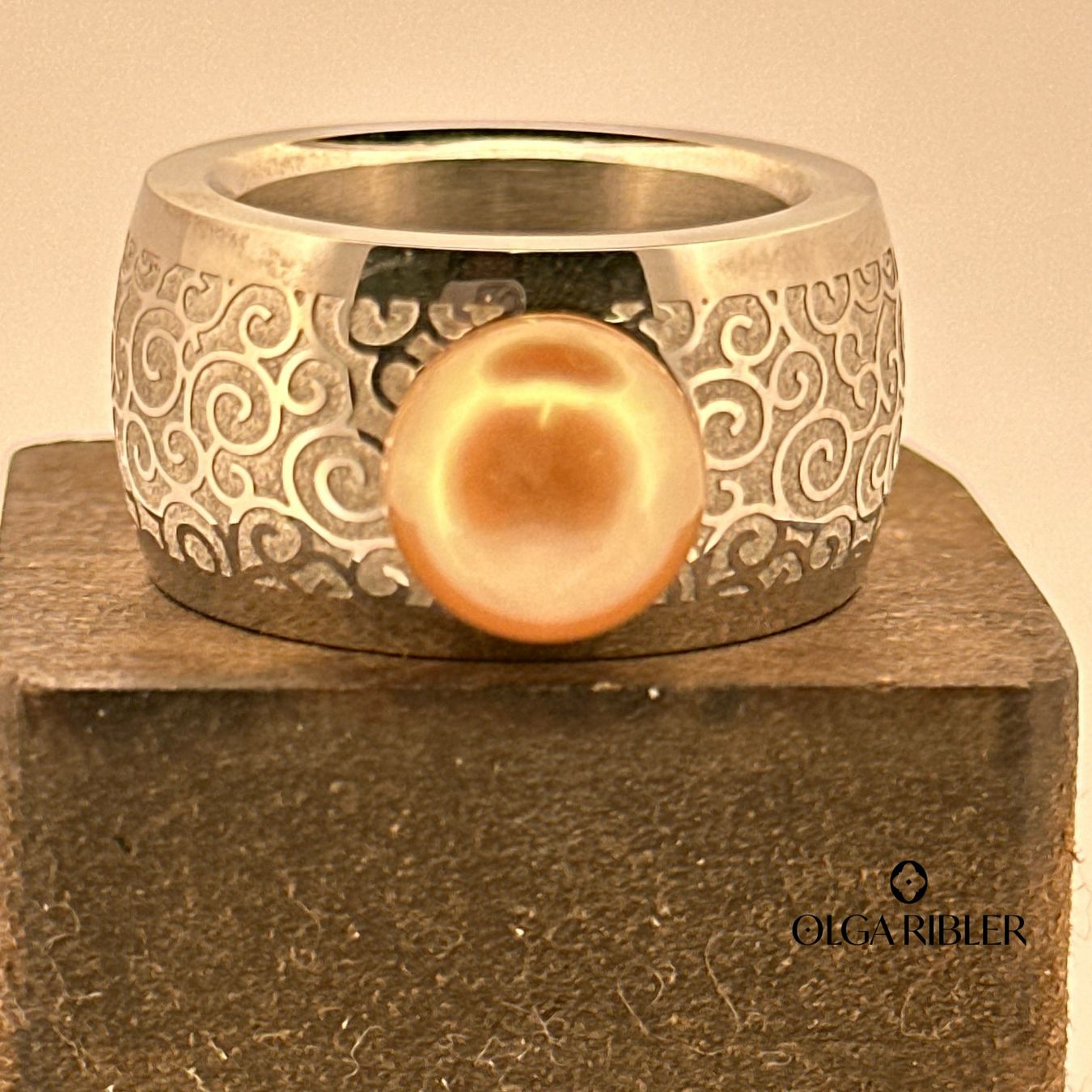 Olga Ribler Anelli: Perlen Ring Edelstahl  Grösse 56 – Nuovo (secondo la descrizione) da Luzern venduto da Schmuckoutlet 5