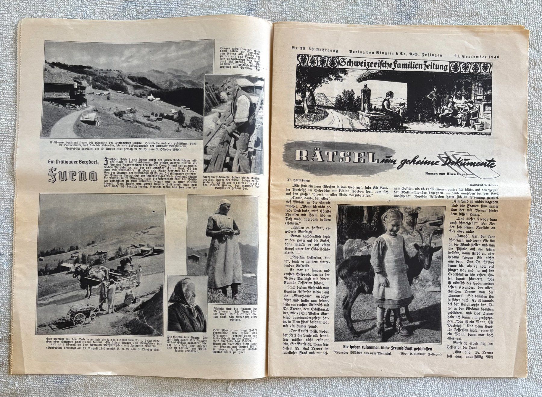 Riviste & Magazine: LEBEN IM BILD 21. SEPTEMBER 1940 – Usato da Ostermundigen venduto da wini63 2