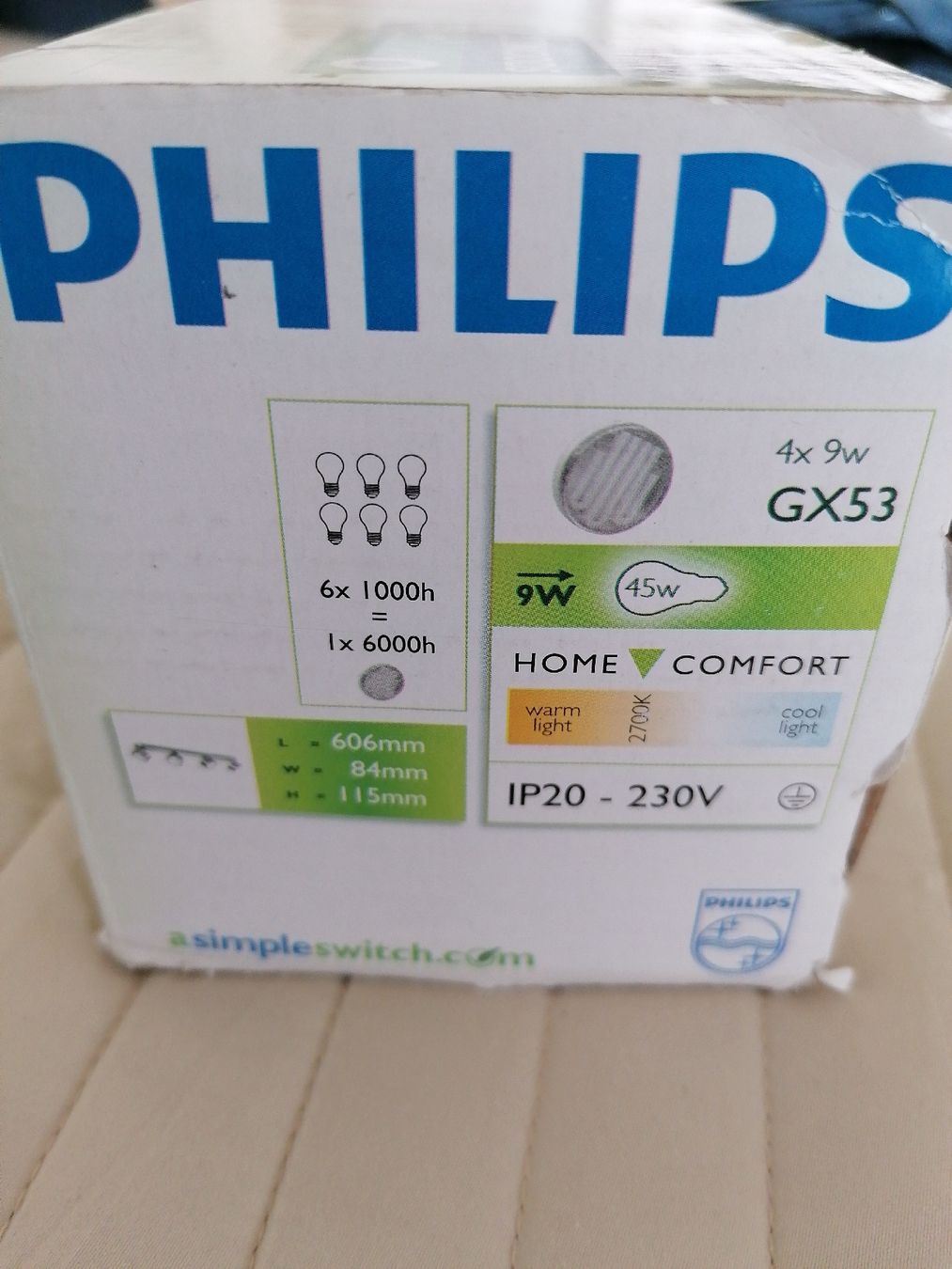 Philips Lampadari & plafoniere: Philips Deckenstrahler, EcoMoods, 4er-Set, neu – Nuovo e nell'imballaggio originale da Emmen venduto da Tigerlady 8