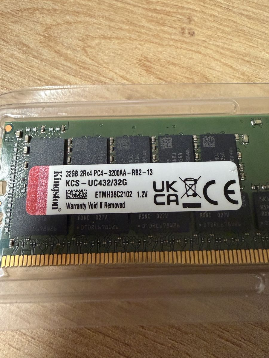 Kingston Memoria / RAM: 32GB DDR4 3200 ECC 2Rx4 – Usato da Gams venduto da Esxi 1
