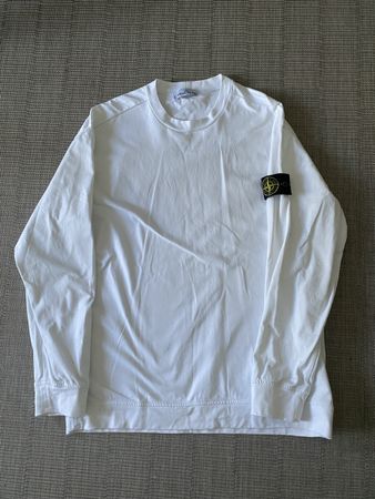 Weisses Langarm T-Shirt