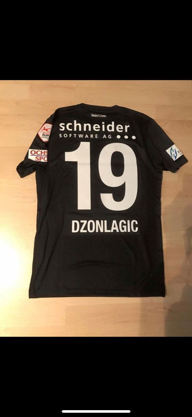 Nike Canottiere & Pantaloni: Matchworn FC Thun Härzbluat – Usato da Chur venduto da Cdk1 1