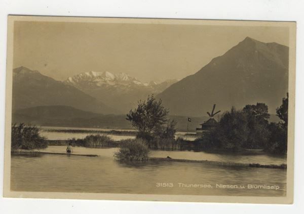 Cartoline postali: AK THUN - Thunersee - Clubhaus - 1929 – Usato da Kirchberg BE venduto da Mgh