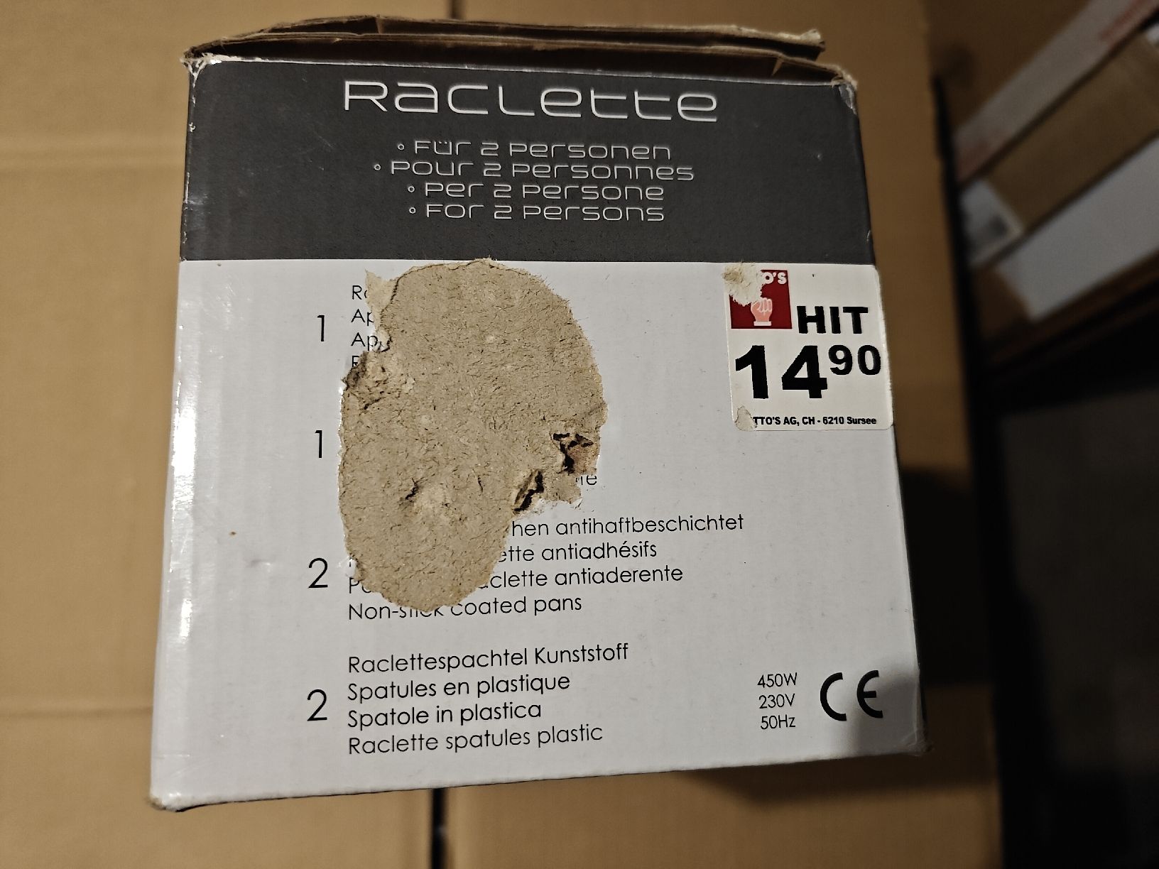 Elettrodomestici da cucina: Raclettöfeli neu K1 – Nuovo e nell'imballaggio originale da Bätterkinden venduto da Elefantenzoo 1