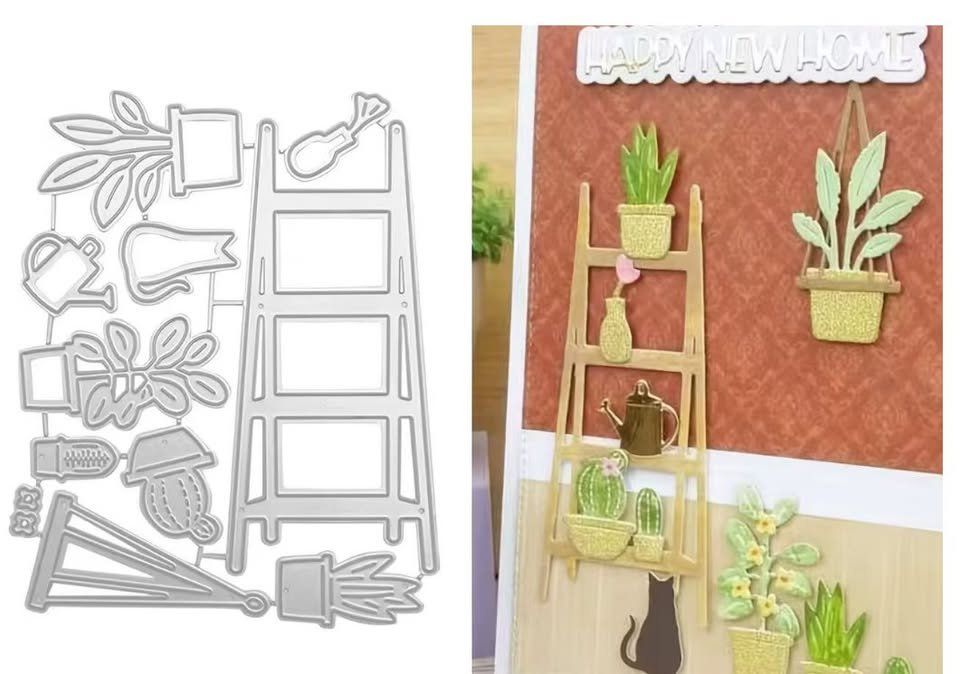 Schablonen: Neues Stanzschablonen-Set Pflanzenleiter – Neu und originalverpackt aus Effretikon von wenuss