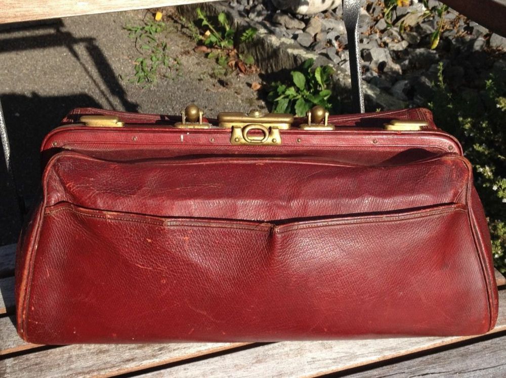 Ancien Sac De Médecin / Sage-femme – Vintage Années 60/70, Superbe état D’occasion