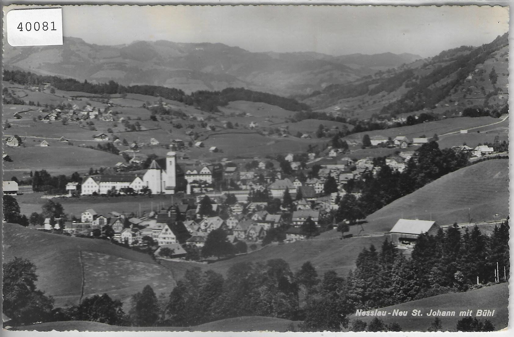 Cartoline postali: Nesslau-Neu St. Johann mit Bühl – Usato da Ettingen venduto da Kartenplanet