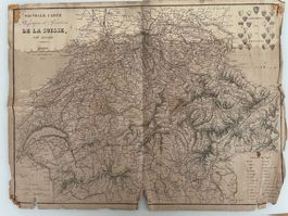 Nouvelle carte de la Suisse 1827, von H. Keller erstellt