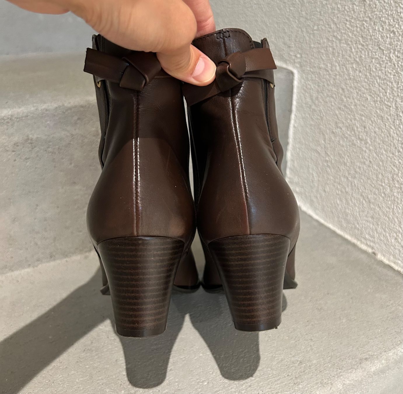 Damenschuhe: Lederstiefeletten braun Gr.38 – Neu (gemäss Beschreibung) aus  von  2