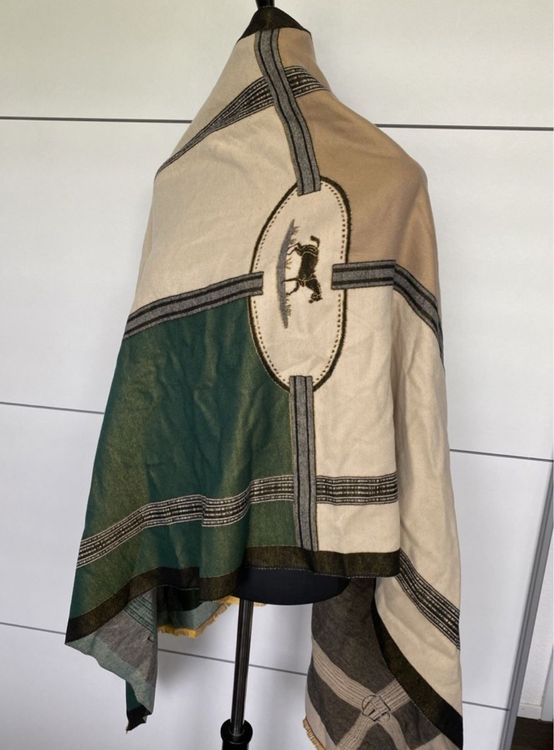 CJ Apparel Grau Grün Einfarbiges Design Stola Schal Umschlagtuch Schultertuch Tuch Neu