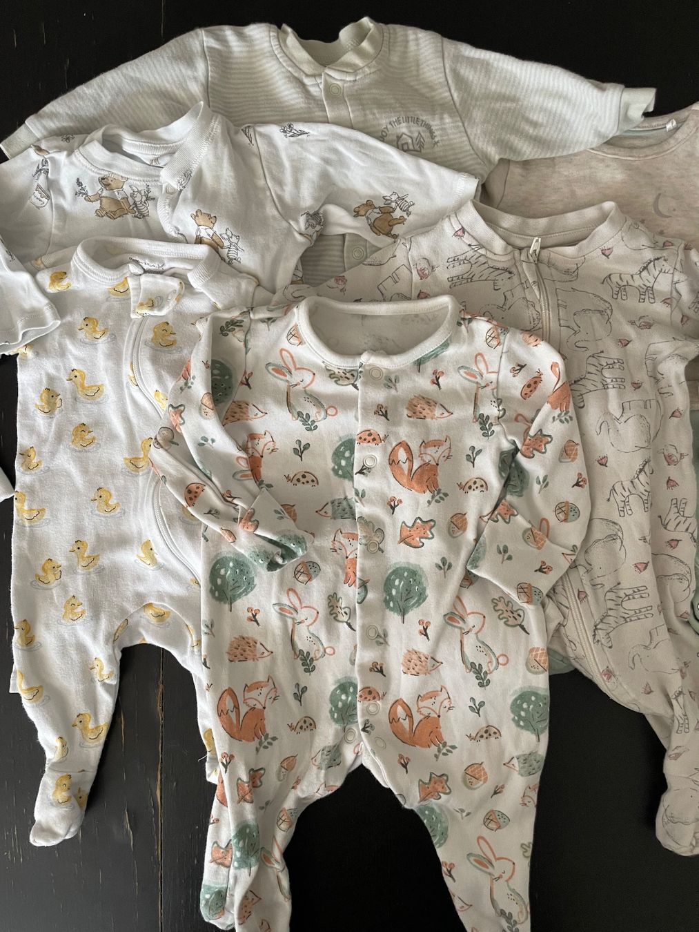 Lotti & Set di vestiti: 6 Pyjamas/Stramplers/Schlafanzüge gr 56 – Usato da Zürich venduto da cmc_gg9z