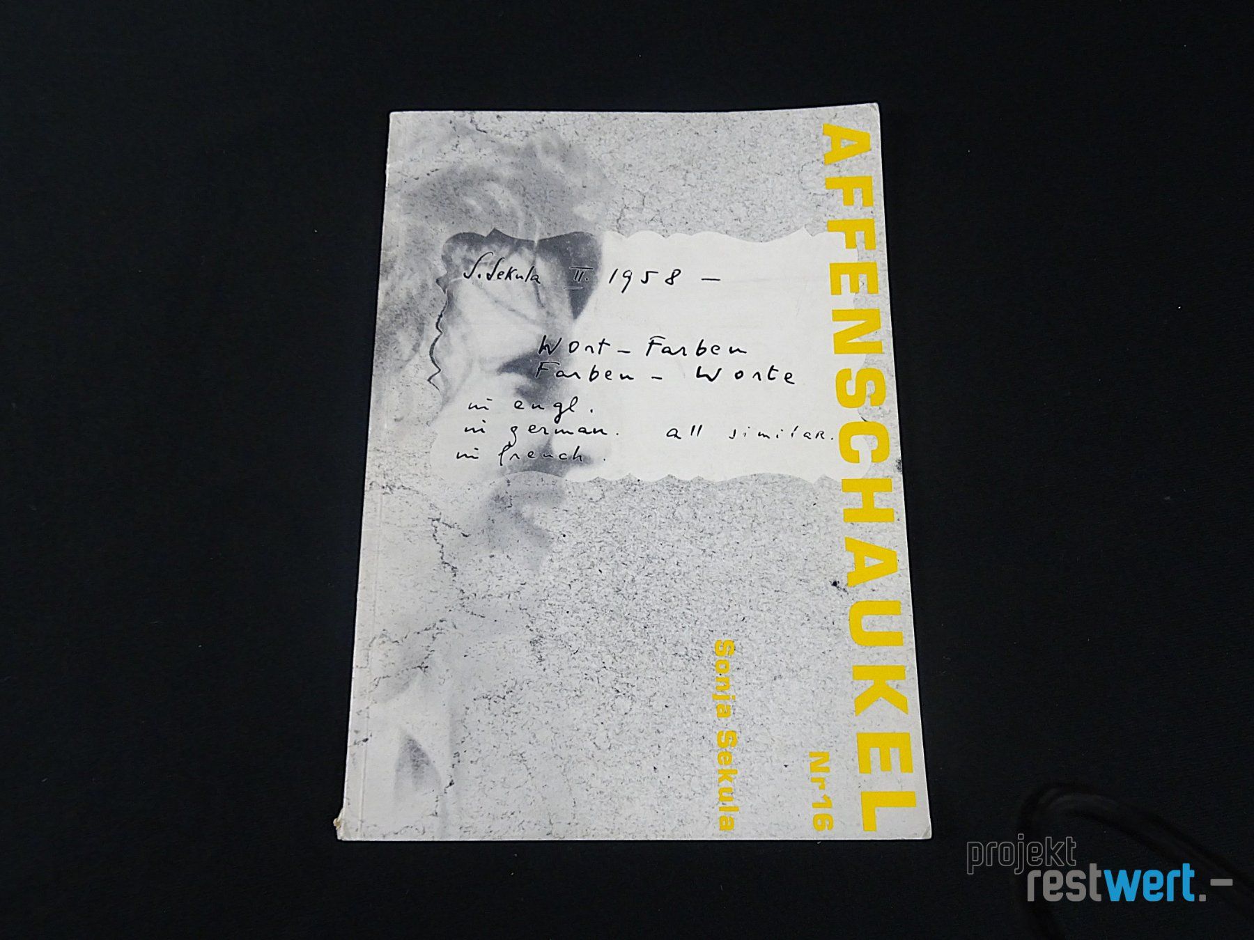 Libri: Die Affenschaukel`Nummer 16, Buch von SONJA SEKULA – Usato da Bülach venduto da restwert_buelach