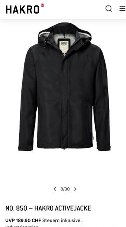 Hakro Active Jacke, Schwarz, Grösse XXL - Top!