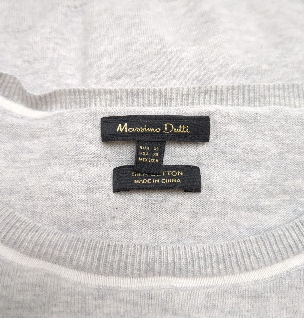 Massimo Dutti Pulls & Sweat-shirts: Massimo Dutti Pullover Grösse XS Grau Seide Baumwolle – Neuf (Voir description) à Le Locle par sAm_2112 1