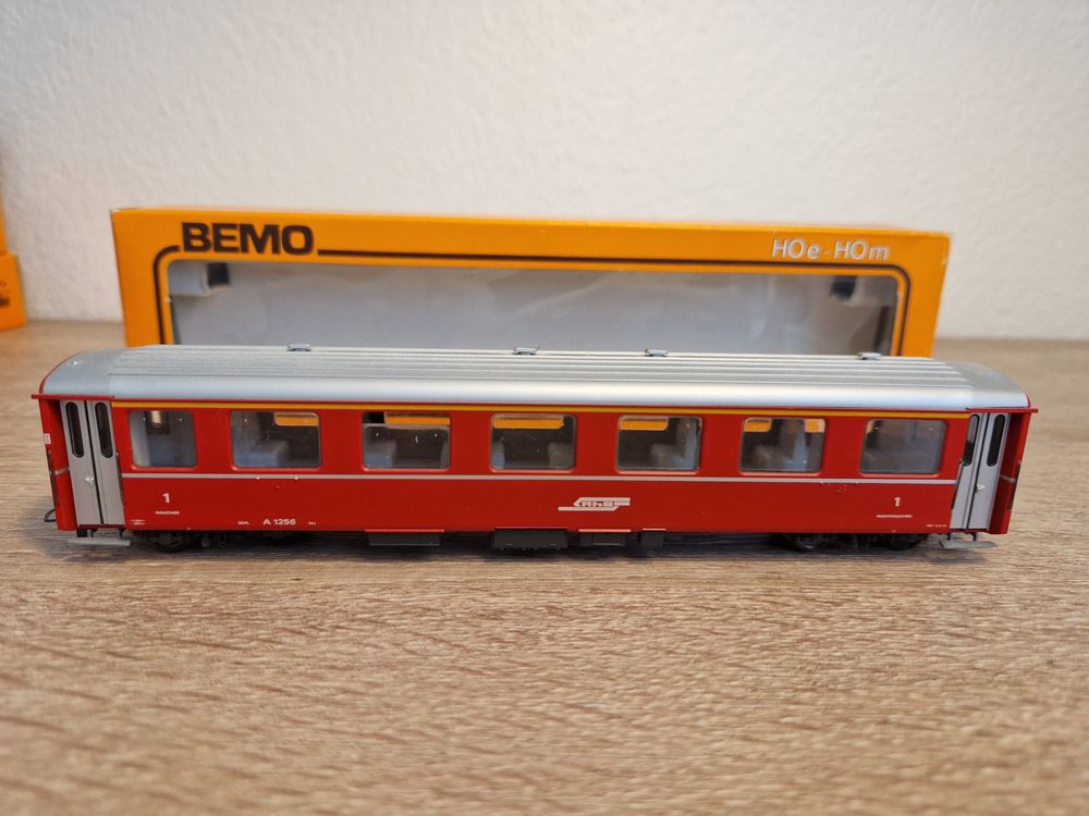 Wagon BEMO H0m – RhB A 1268 1ère Classe – Occasion