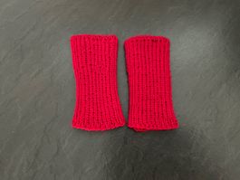 Handgestrickte Pulswärmer Amedisli Rot