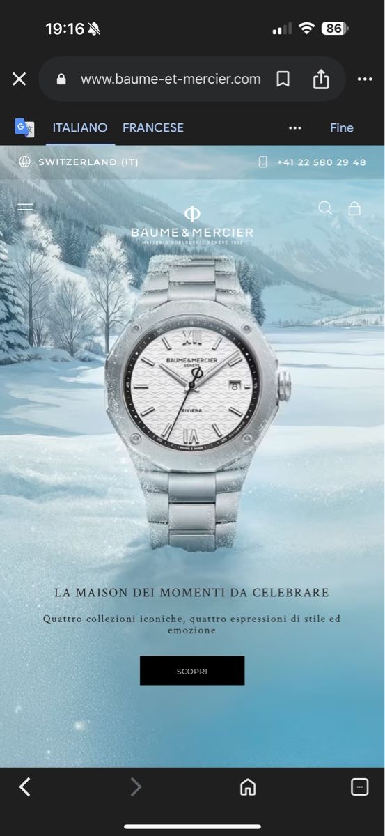 Baume & Mercier Uhren: Baume & Mercier Riviera 10829 – Neu (gemäss Beschreibung) aus Grand-Lancy von leo_5b8h 3