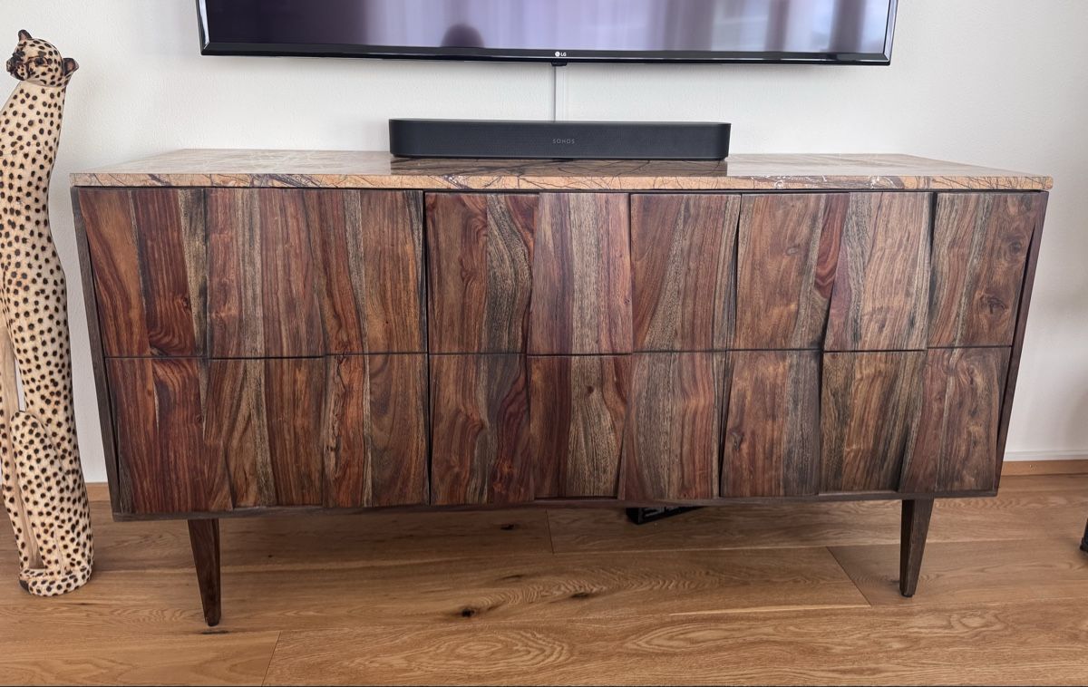 Cassettiere: Sideboard Sheesham Walnuss Marmor – Usato da Stansstad venduto da ale_hr2y