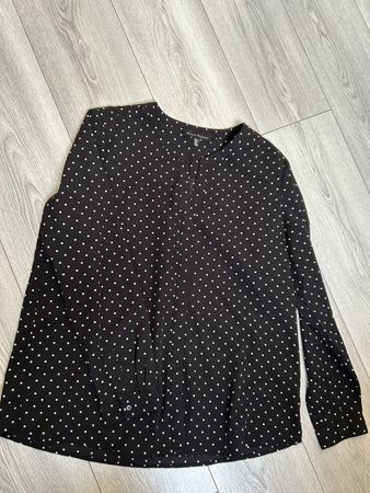 Chemisier à pois blanc, taille L