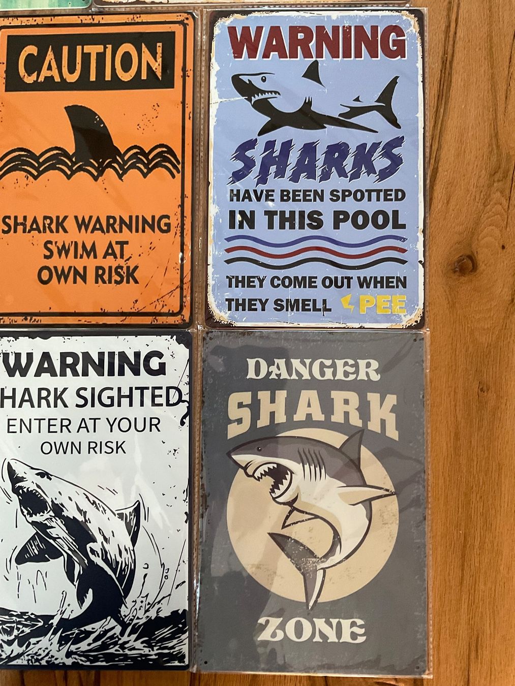 Schilder: Blechschild / Vintage / Strand / Shark / Haifisch – Neu und originalverpackt aus aarwangen von Butzi99 4