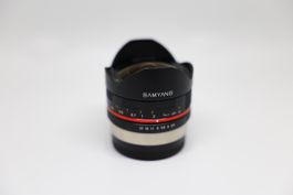 Samyang 8mm f/2.8 UMC Fisheye II – Fuji X Mount  Top Zustand