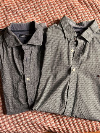 Tommy Hilfiger 2 Hemden,  M New York Fit und L Slim Fit
