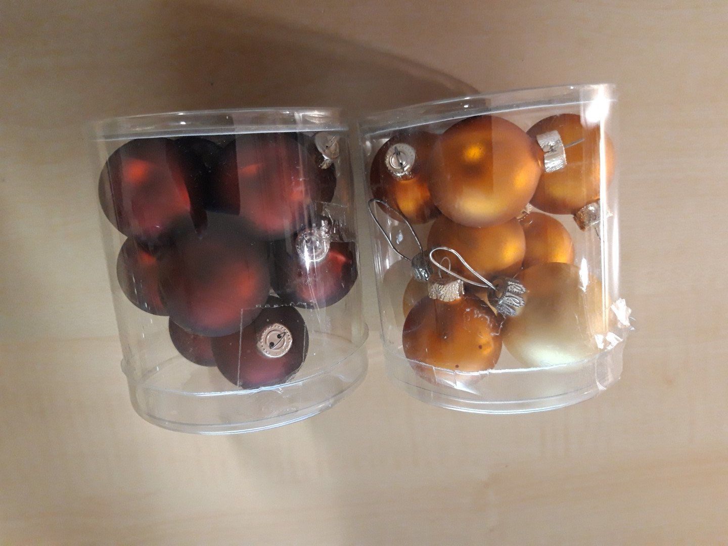 Tutte le decorazioni: Weihnachtskugeln klein 2er Set rot und orange – Usato da Egliswil venduto da Cracky81 2