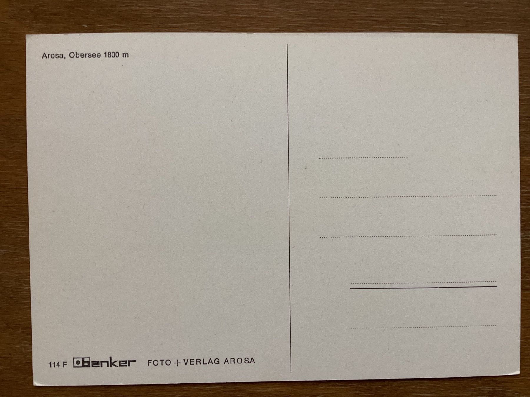Cartoline postali: AK Arosa, Obersee – Usato da Zürich venduto da tol_b7c7 1