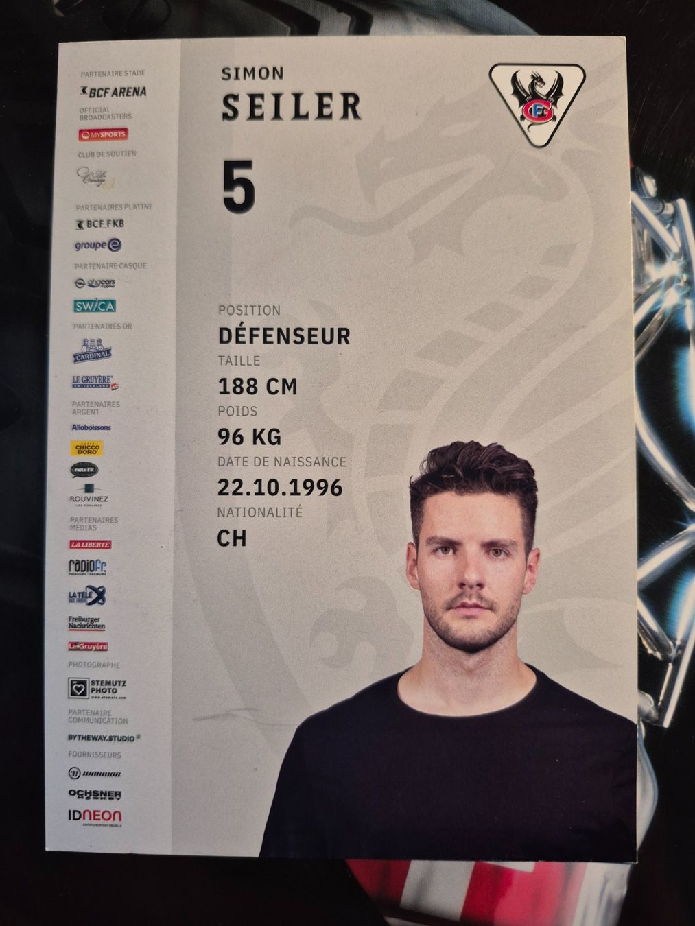 Autogramme: Simon Seiler HC Fribourg Gotteron – Gebraucht aus Treiten von Sauber73 1