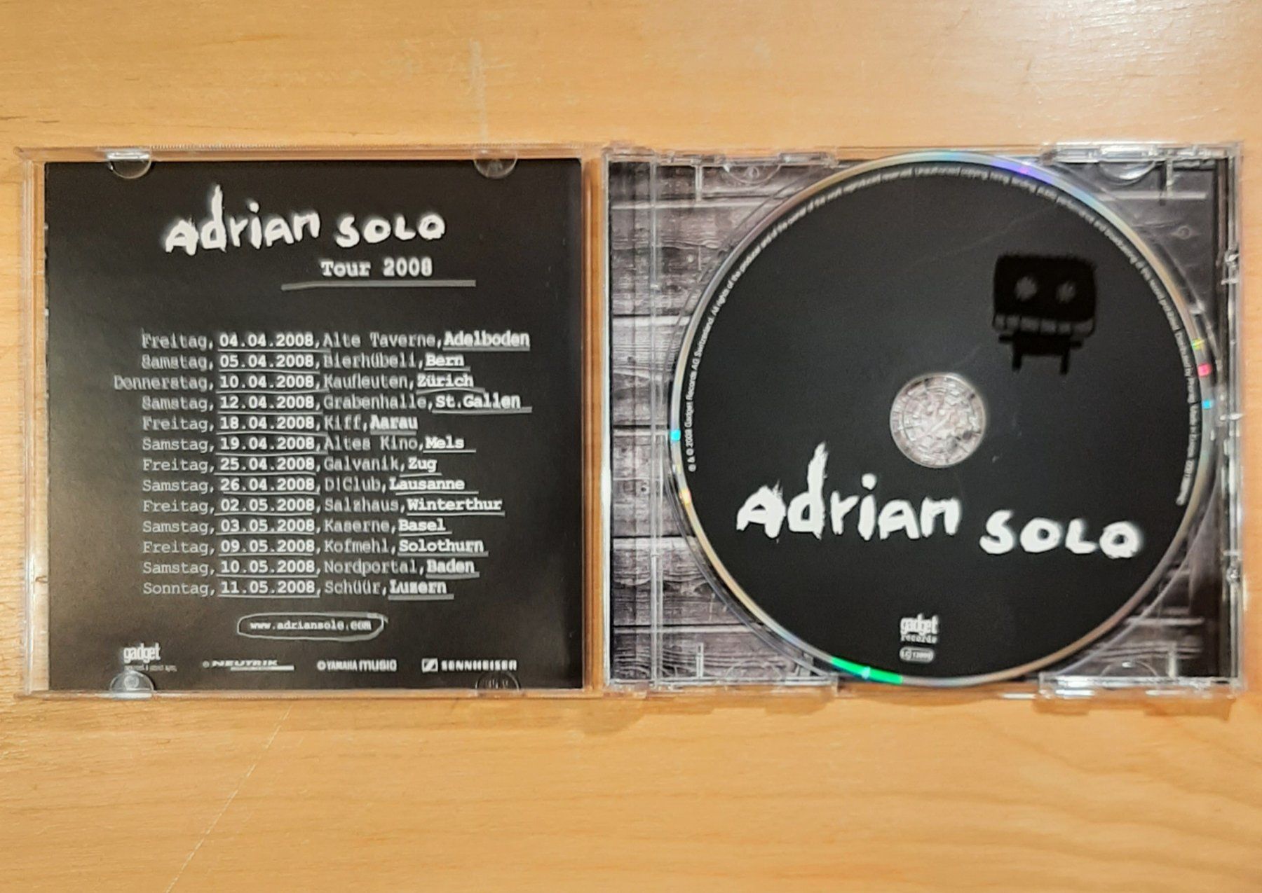 CD: Adrian Sieber - Adrian Solo, CH Pop Album 2008 – Usato da Amriswil venduto da Celini3 2