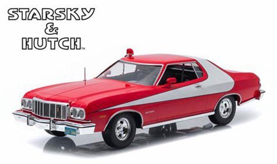 FORD GRAN TORINO - STARSKY & HUTCH 1/18 (DETALLES DE PINTURA POR ANTIGUEDAD
