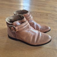Damen Stiefeletten braun Leder Grösse 37