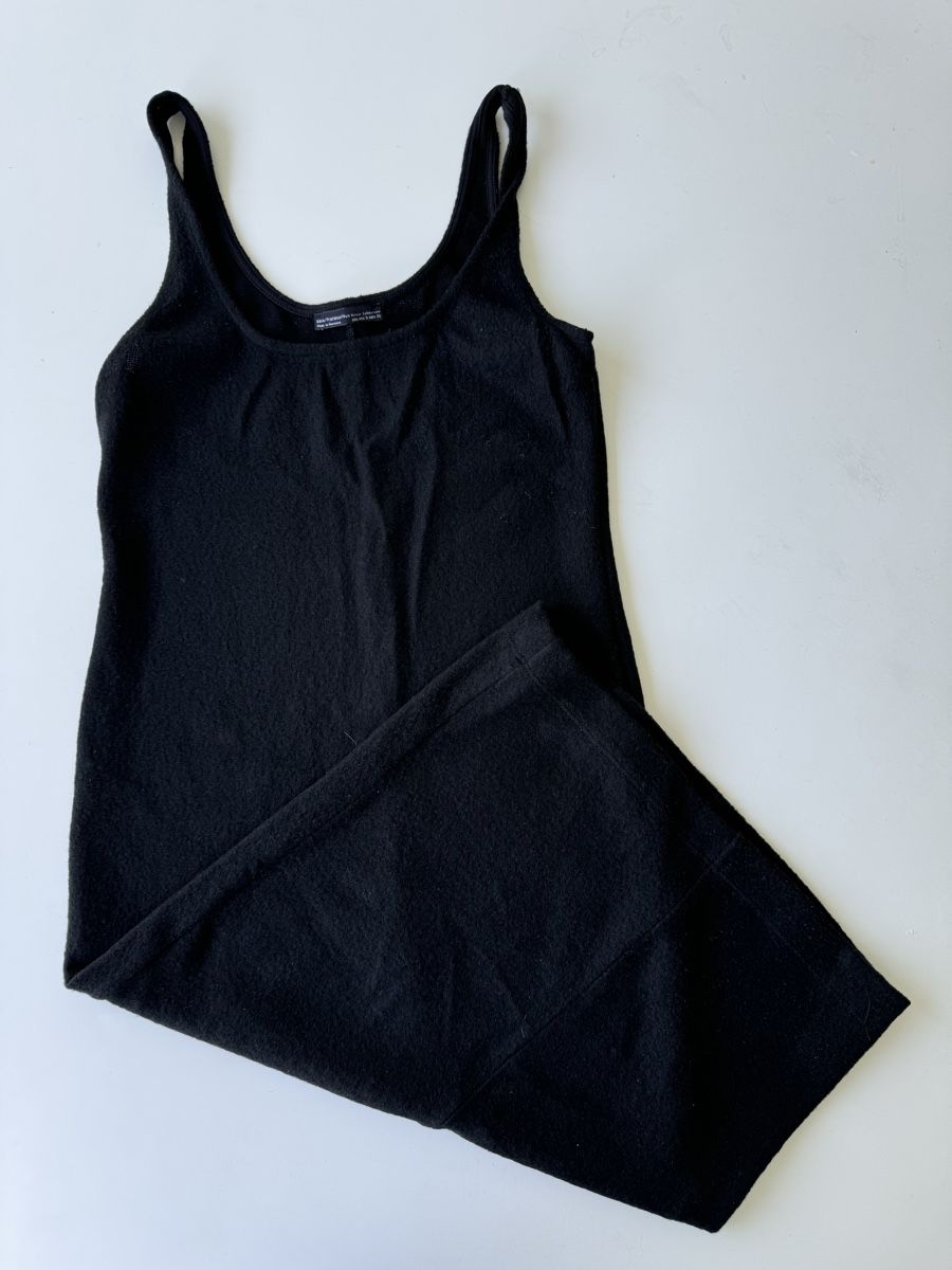Vestiti: Mittel Langes Kleid Schwarz – Usato da Zürich venduto da forestF4iry