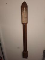 Antikes Quecksilber-Barometer Holz für Stube oder Wintergart