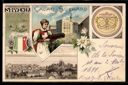 Litho Neuchatel, Cacao Suchard, Frau in 